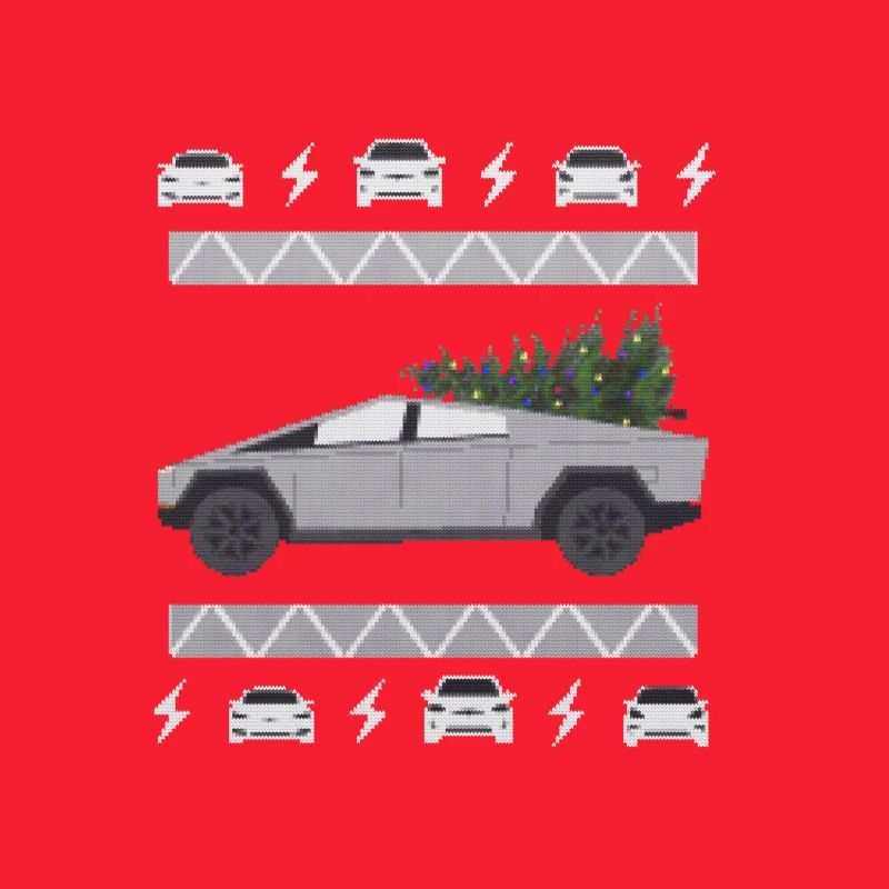 CyberTruck Weihnachtspullover