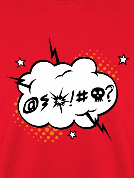 Grumble - Angry - white background