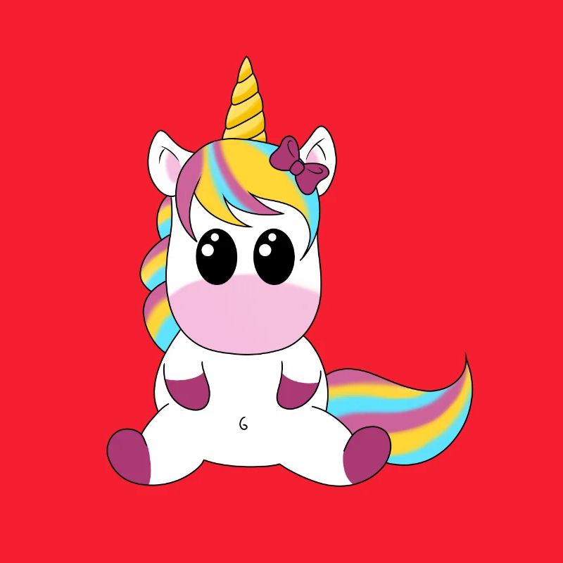 Einhorn Regenbogen Kuschelmotiv