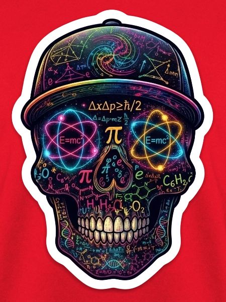 Neon-Schädel der Physik