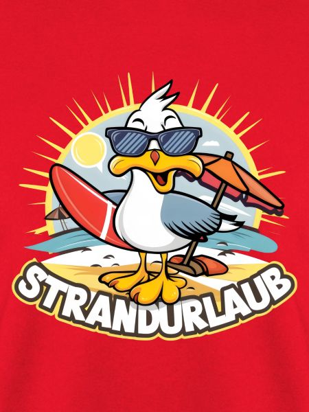 Strandurlaub: Möwe mit Stil