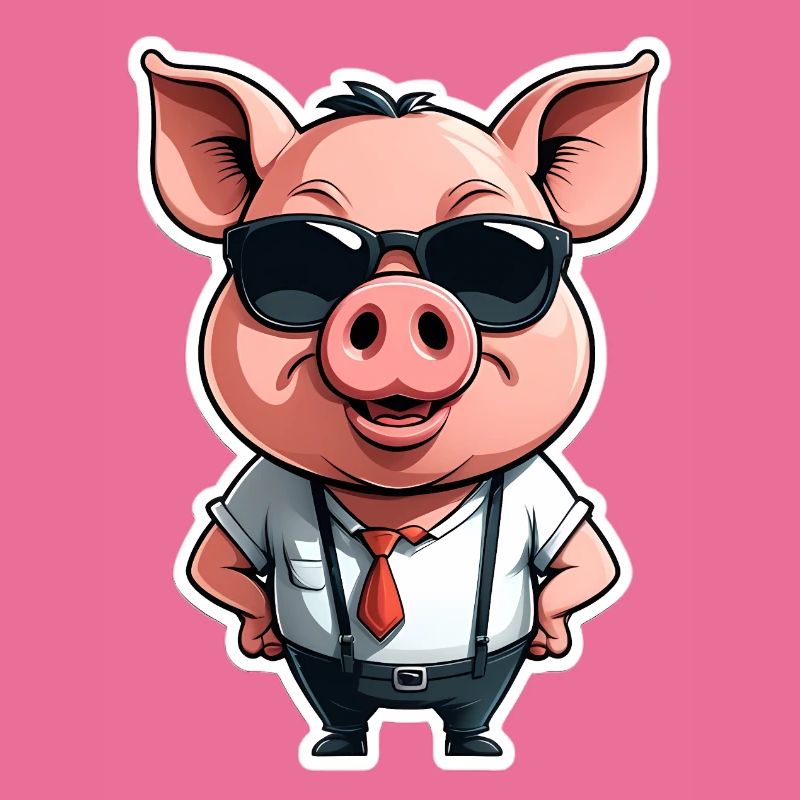 CEO-Sau mit Sonnenbrille