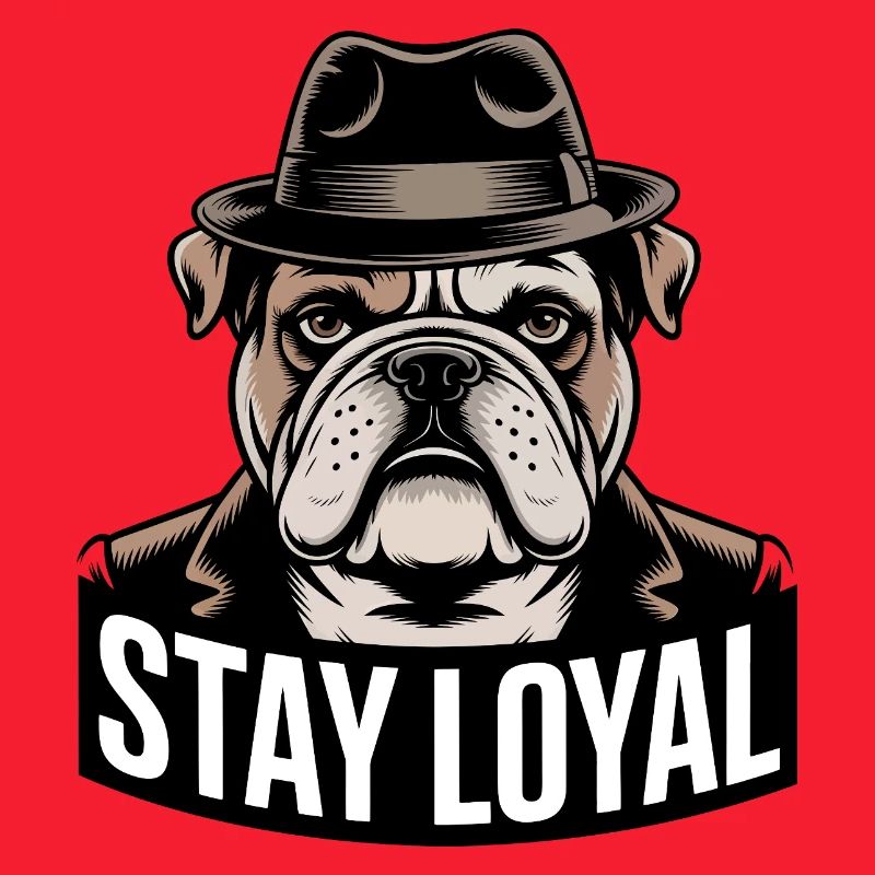 Bleib treu Bulldogge