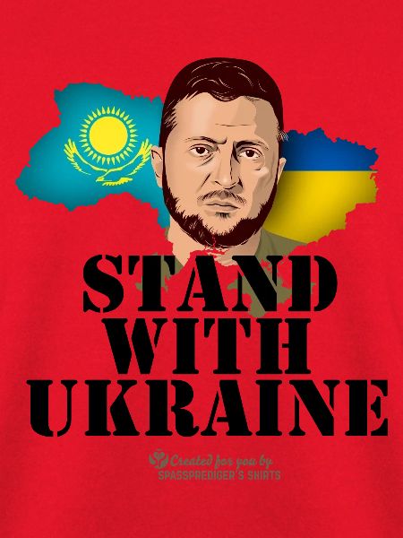 Ukraine Kasachstan Unterstützer Merch