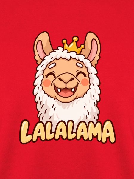 LALALAMA – Grinsendes Lama mit Krone