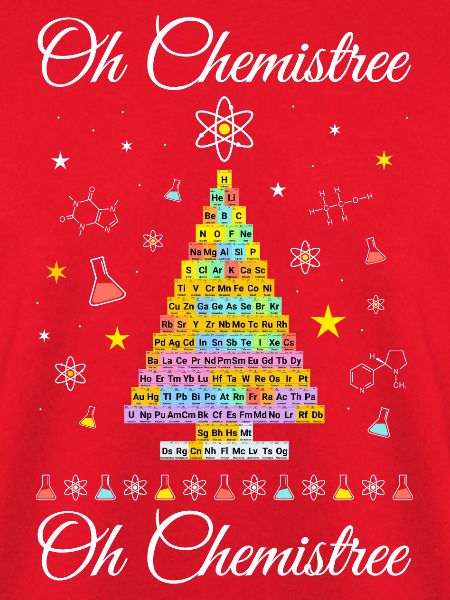 Chemistree aktuelles Periodensystem Weihnachtsbaum