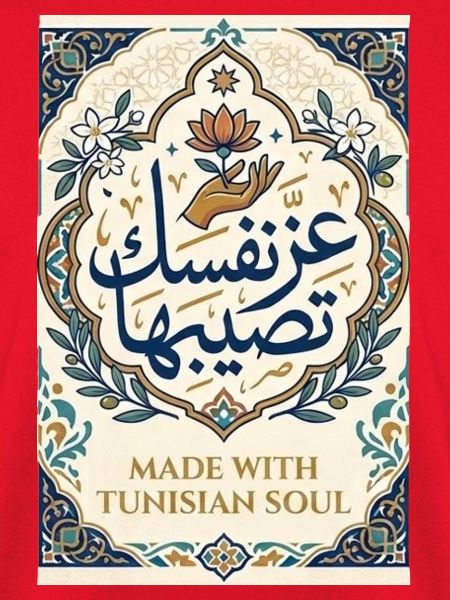 عز نفسك تصيبهاHergestellt mit tunesischer Seelenkalligraphie