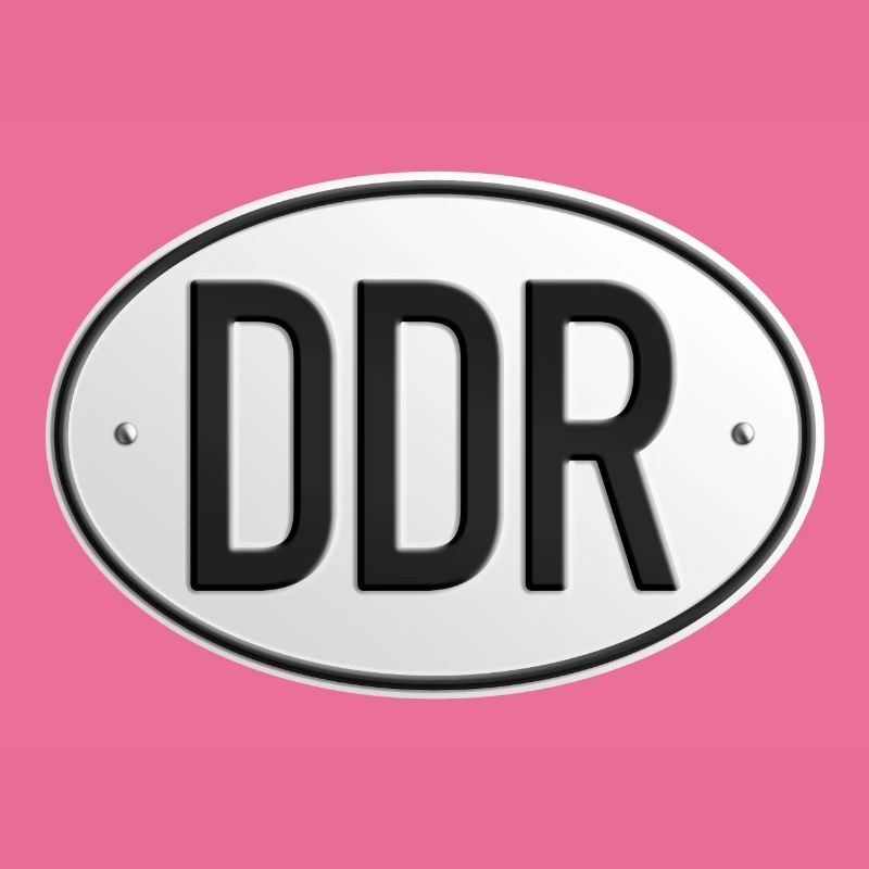 Plaque d’immatriculation de la RDA (réaliste)