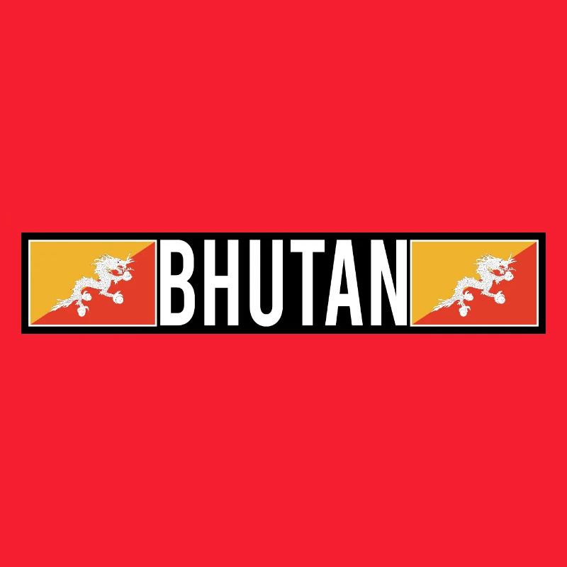 Bhutan Flagge Geschenk