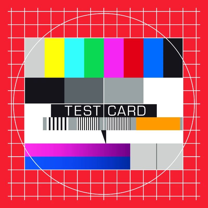 Test Image Television Screen Nostalgic Display