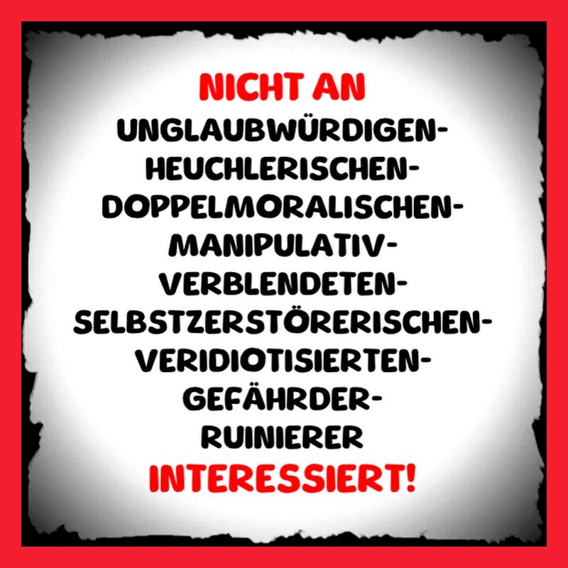 vermeide schlechtes