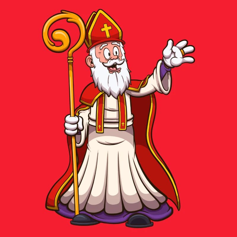 Heiliger Nikolaus winkt