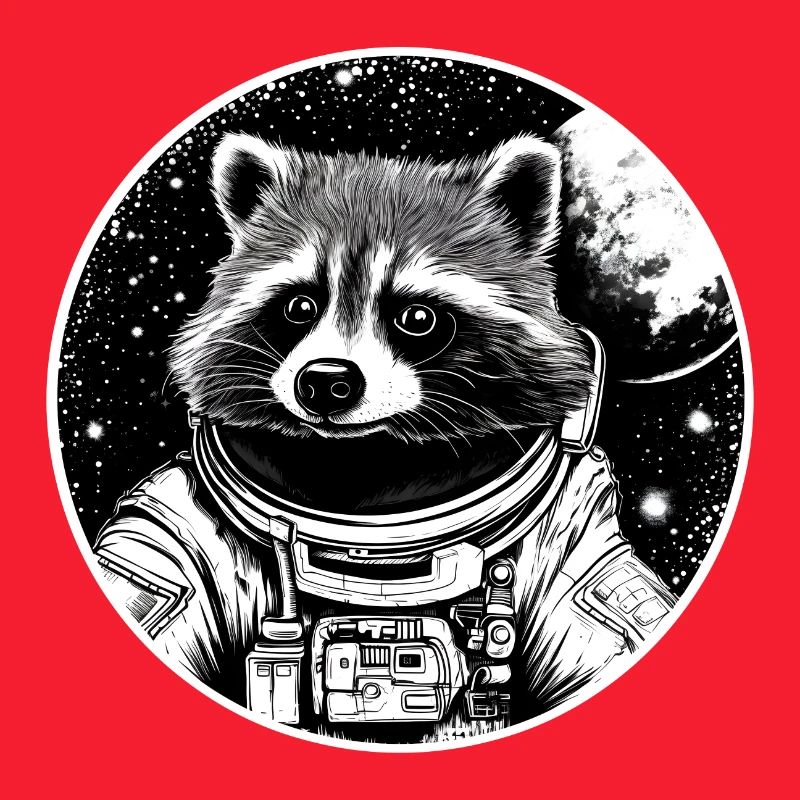 Astronaut Waschbär
