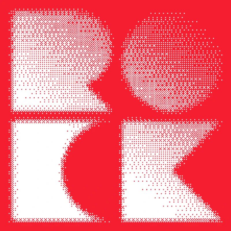 Geometrisches Bitmap-Logo-Design aus Fels