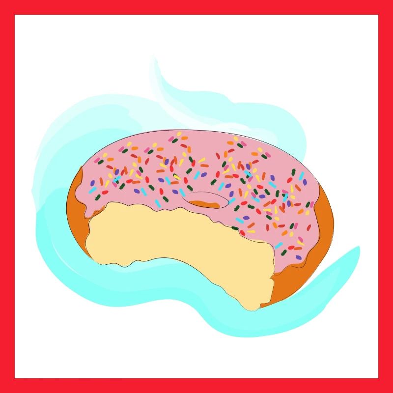 Rosa Zuckerguss-Donut