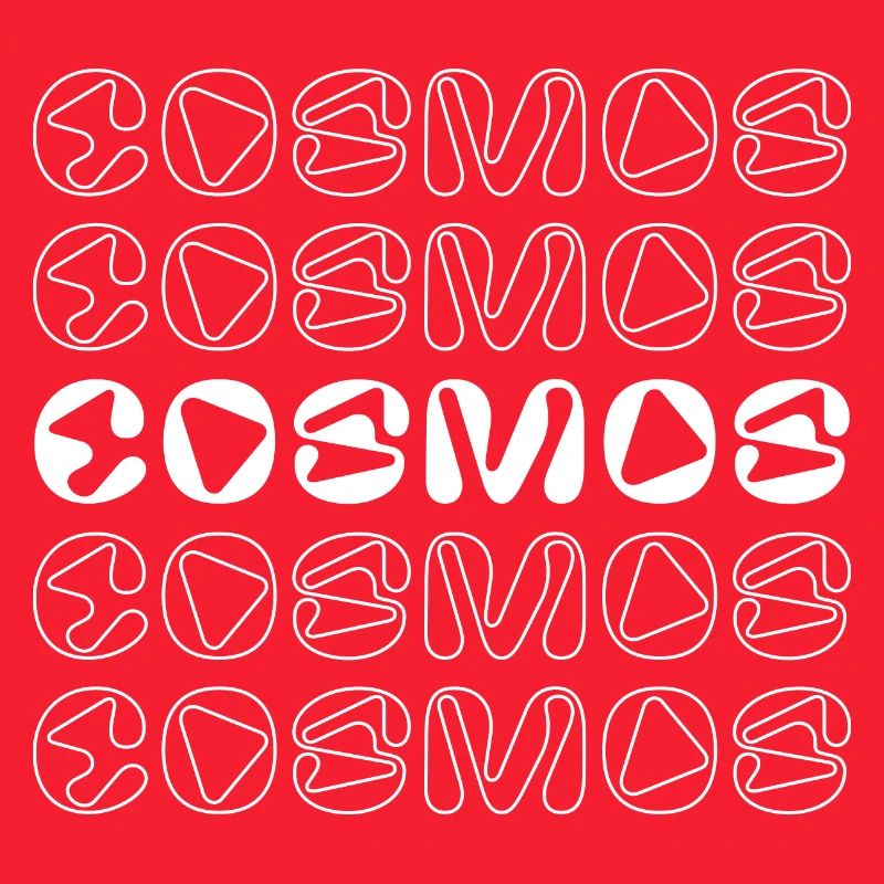 Conception de logo typographique cosmos