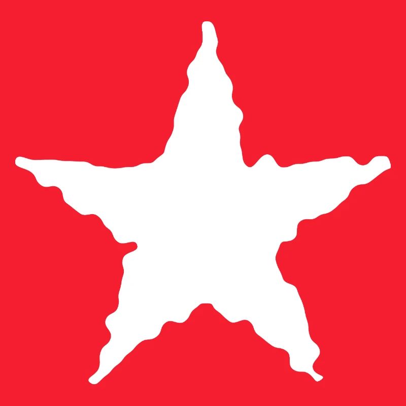 Design mit schwarzem Stern