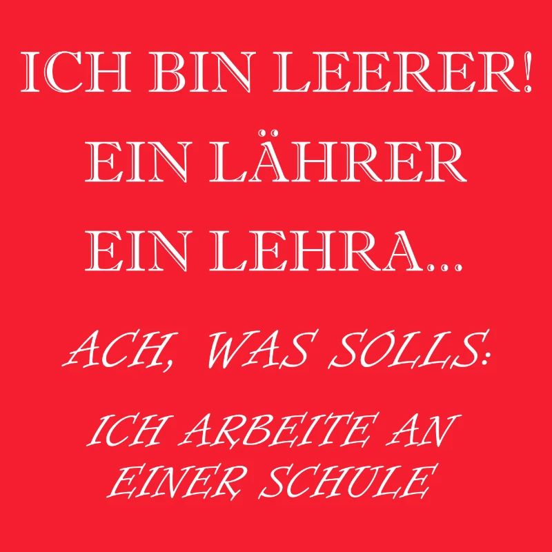 Ich bin Lehrer