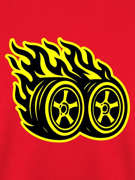 Autoreifen Flamme