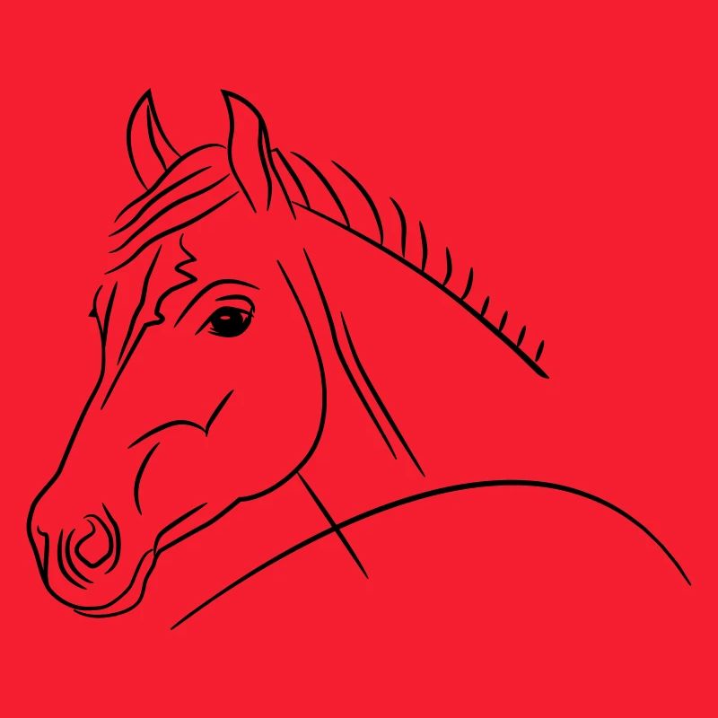 Pferdekopf-Illustration