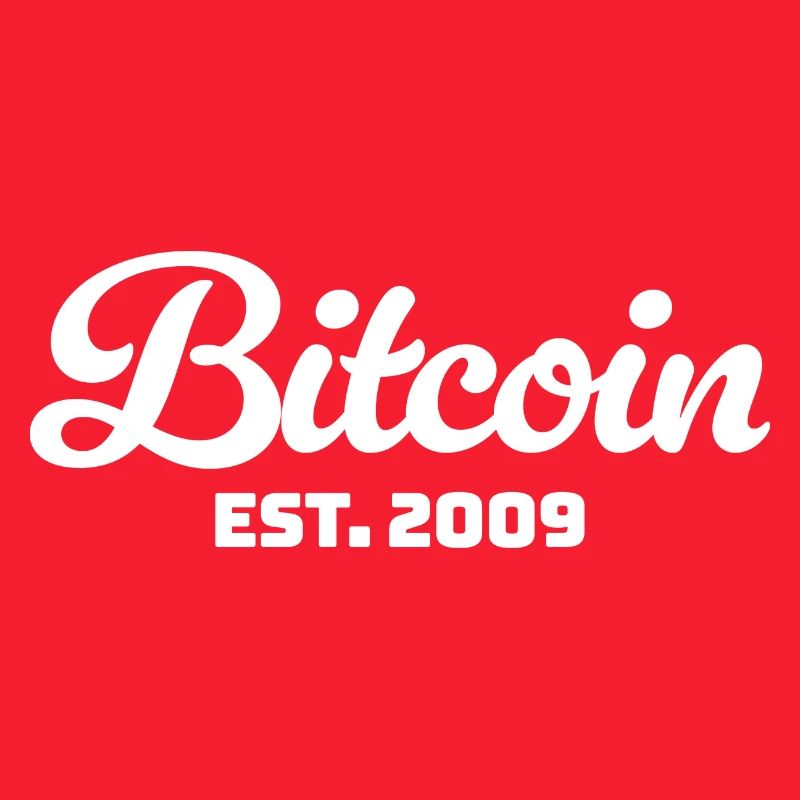 Bitcoin Est. 2009 - Conception classique de la crypto