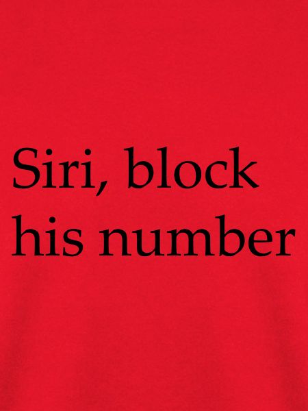 Siri blockiert seine Nummer