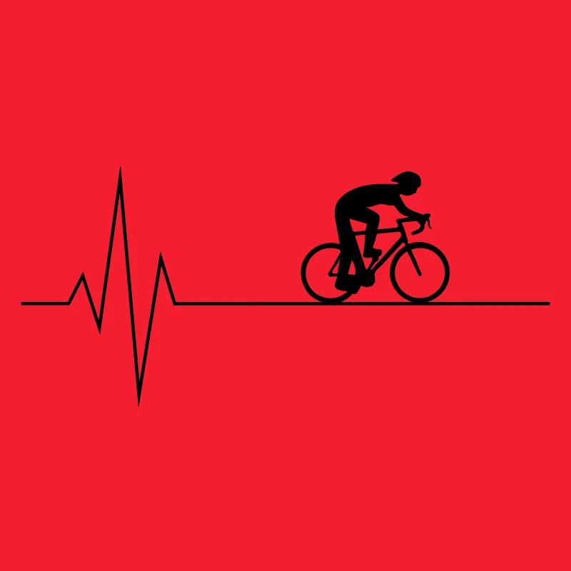 Herzschlag Radfahrer