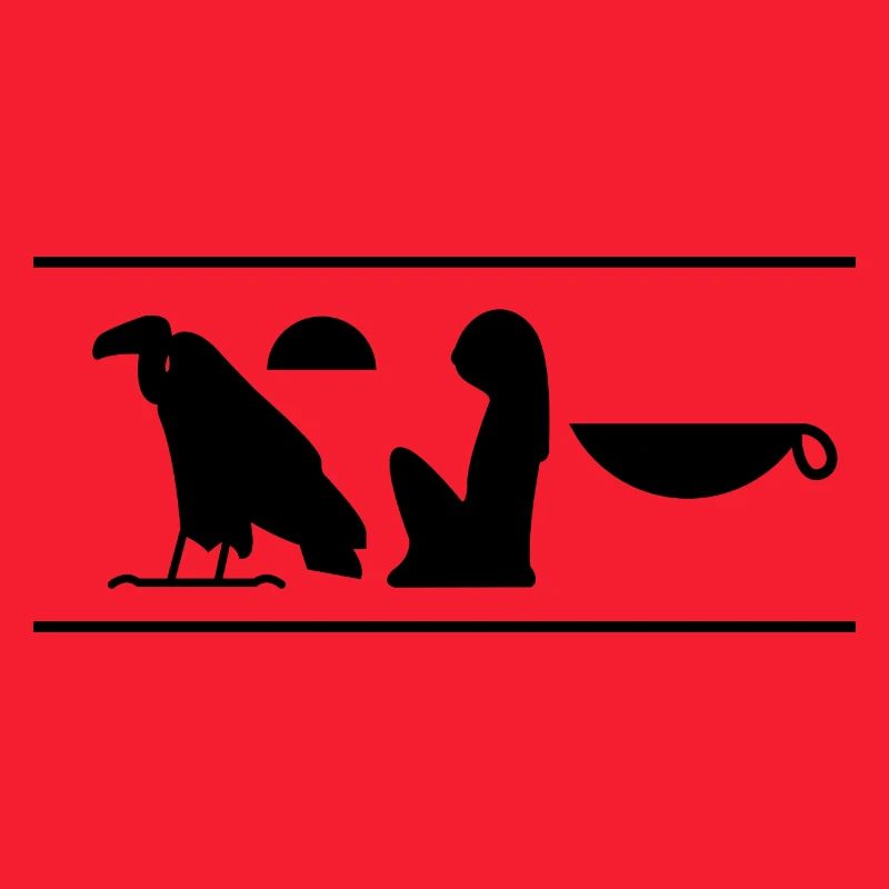 "Deine Mutter" - Hieroglyphen