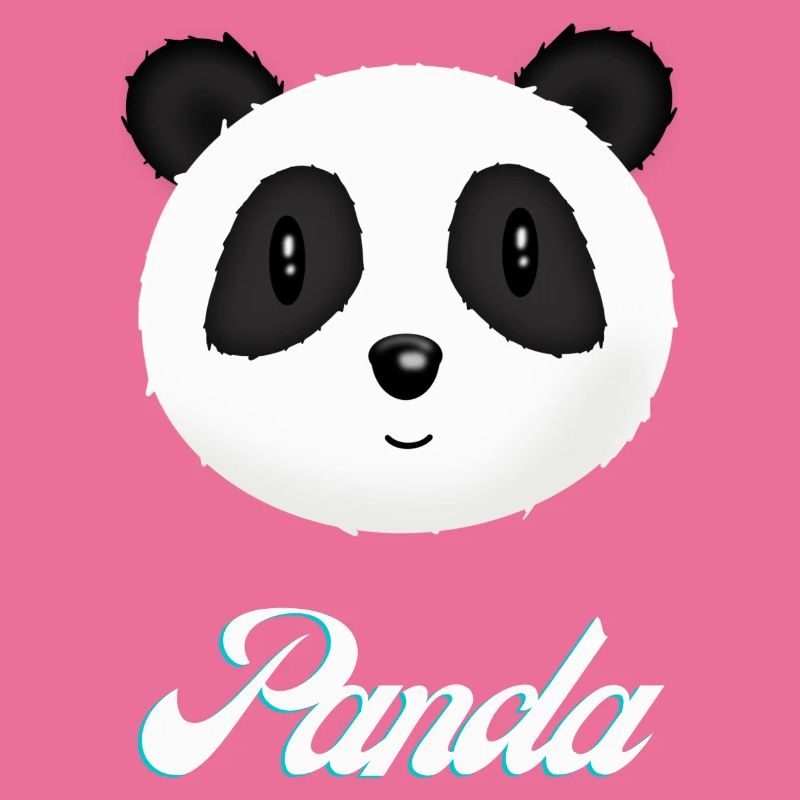 Panda Design Panda Head White Black Panda Bear