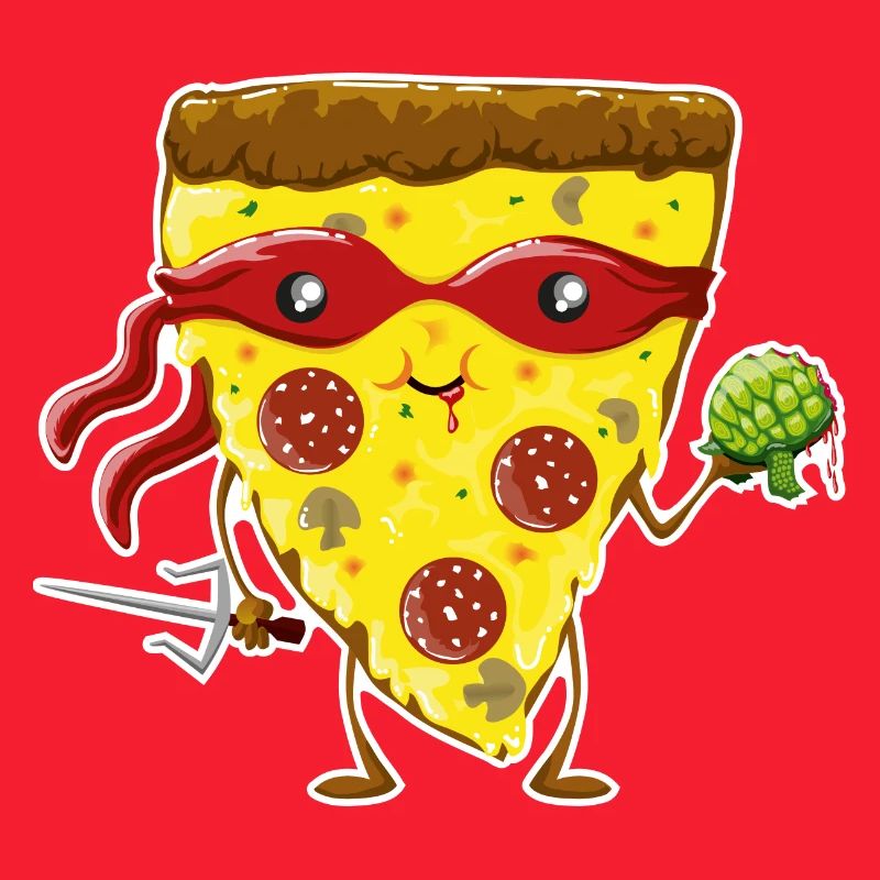 Ninja Pizza eats turtle
