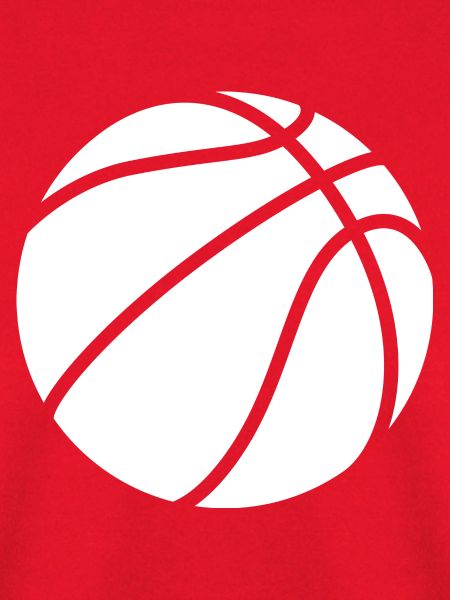 Basketball logo white