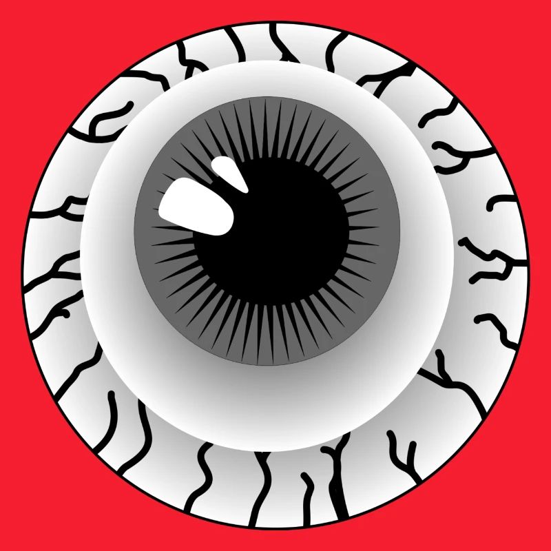 Globe oculaire gris