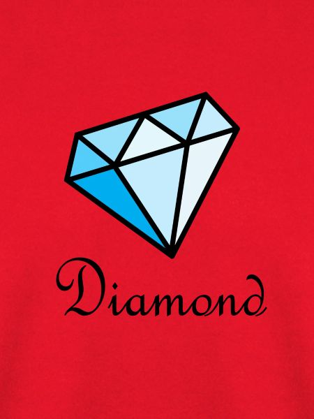 Blauer Geometrischer Diamant