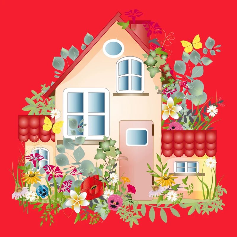 bunte Villa mit üppigen Garten - Ein Traumhaus