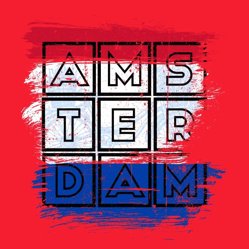 Amsterdam Grid Flagge