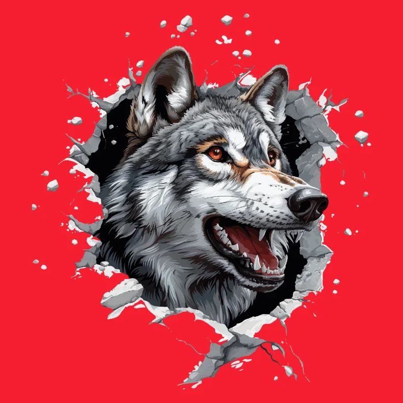 Lustiger Wolfshund