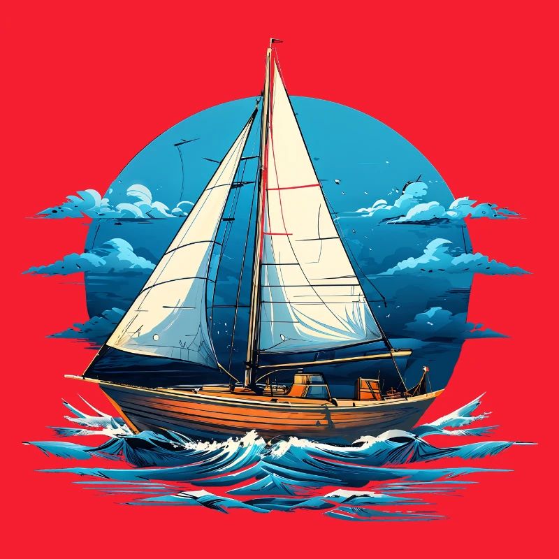 Segelboot im Meeresrauschen
