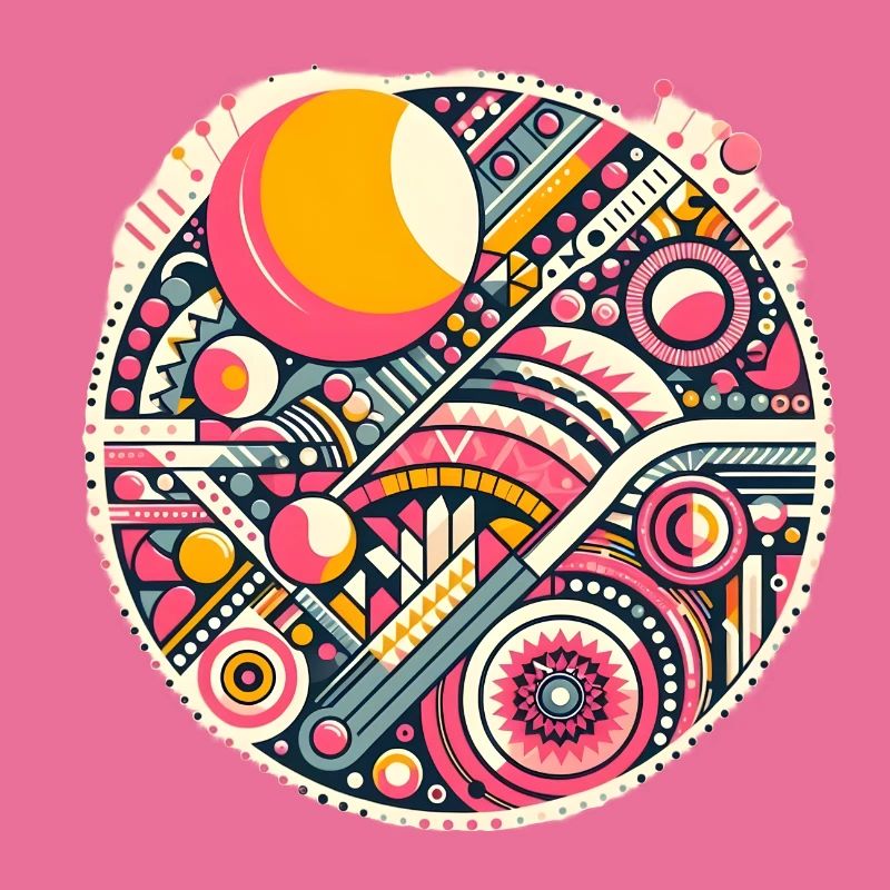 Neon Geometry — Orbit Bloom