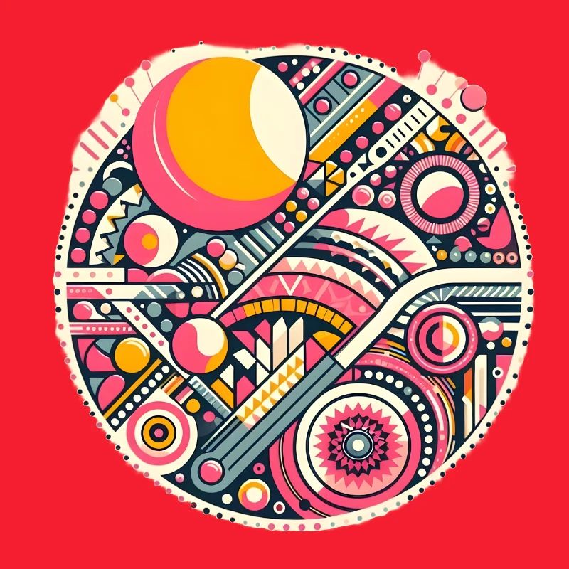 Neon Geometry — Orbit Bloom