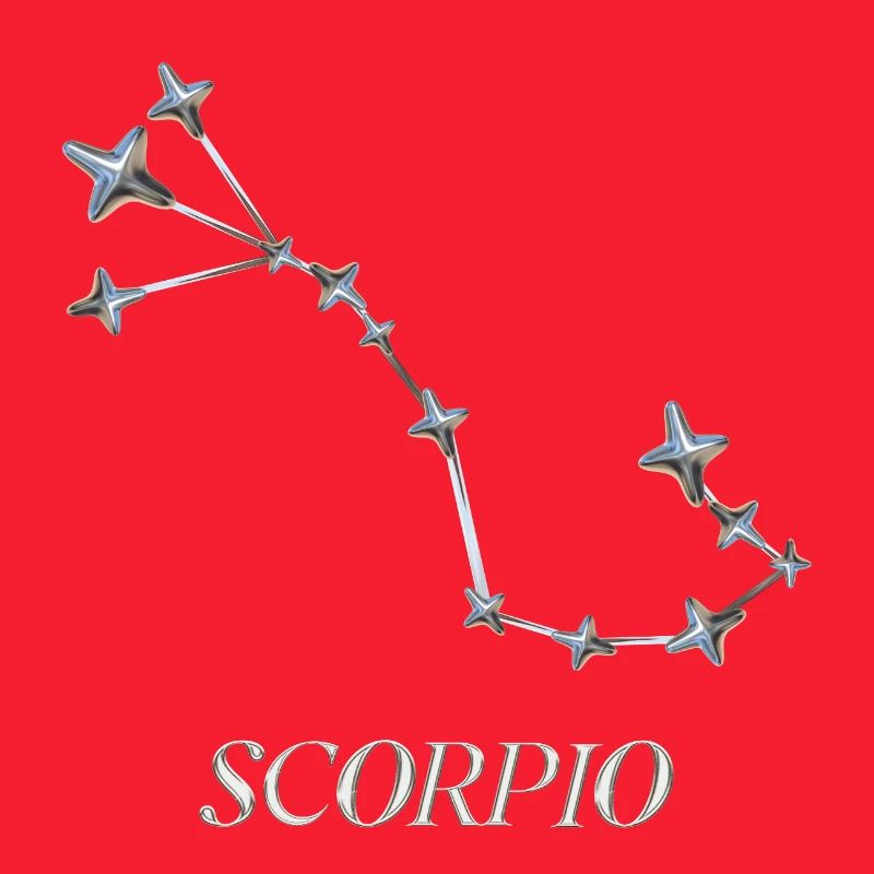 Scorpio Constellation – Silver Minimal Constellation