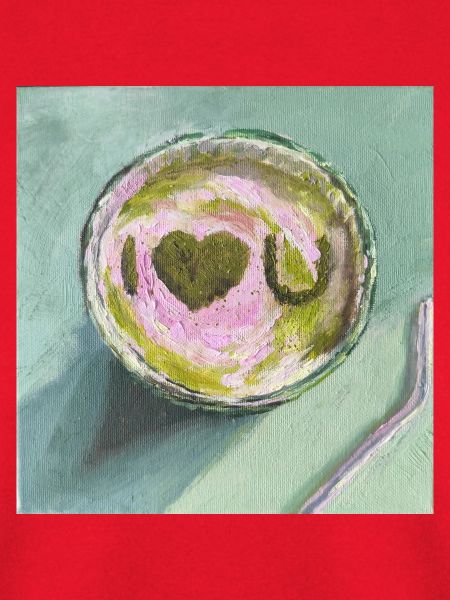 I luv Matcha Künstlerische Snack-Illustration
