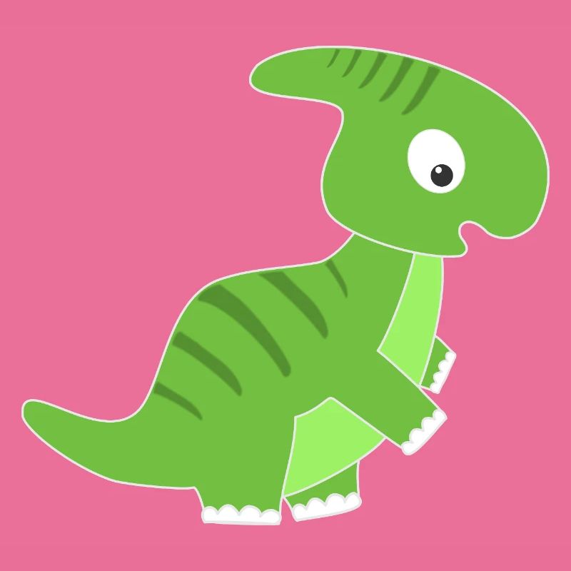 Grüner Dinosaurier Kinderdesign