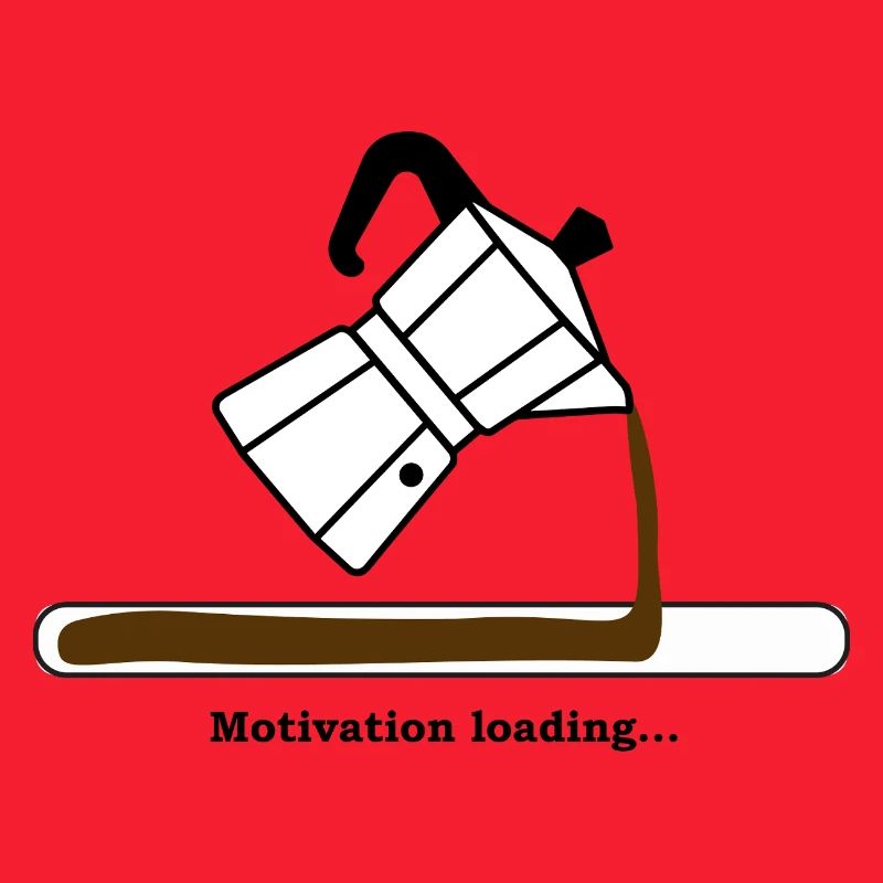 Motivation Loading mit Kaffee
