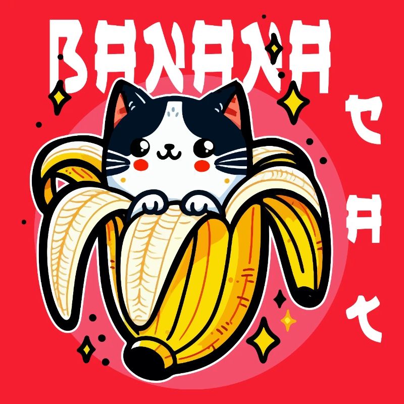 Kawaii Bananenkatze