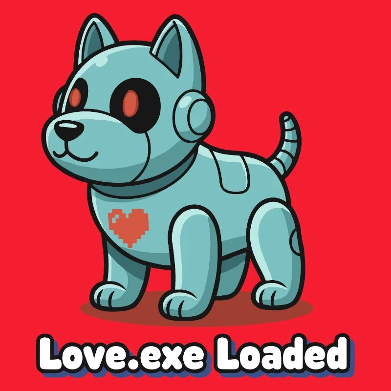 Love.exe Hund Pixel Robo