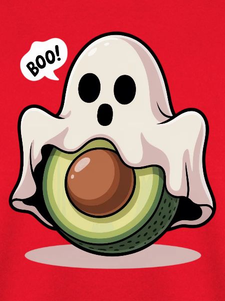Avocado Ghost Halloween
