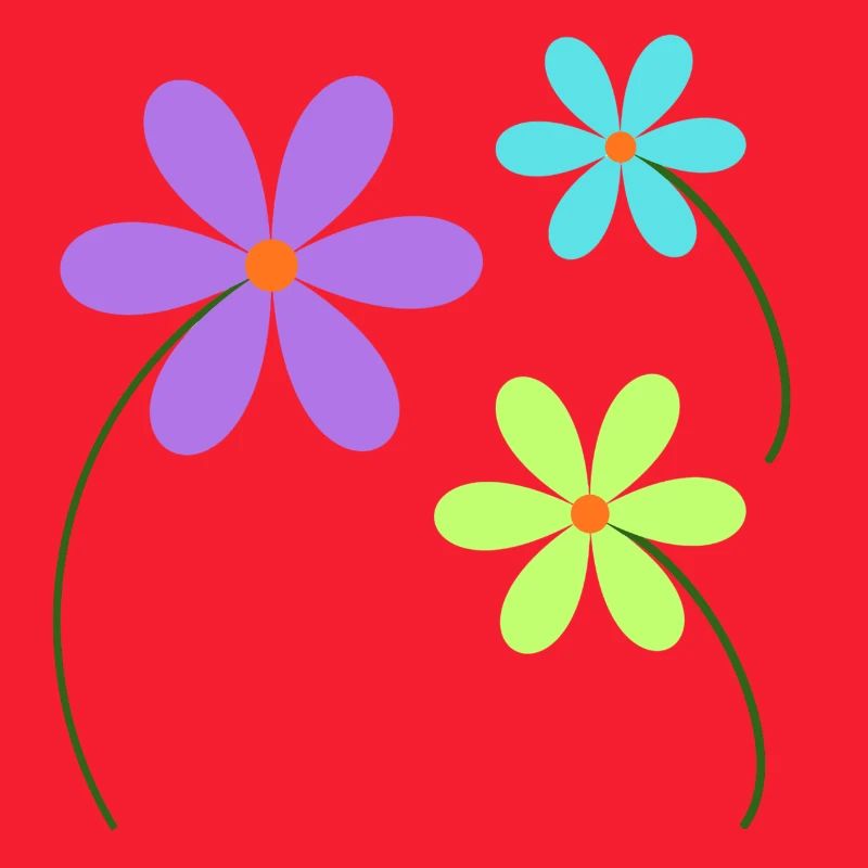 Bunte Wildblumen