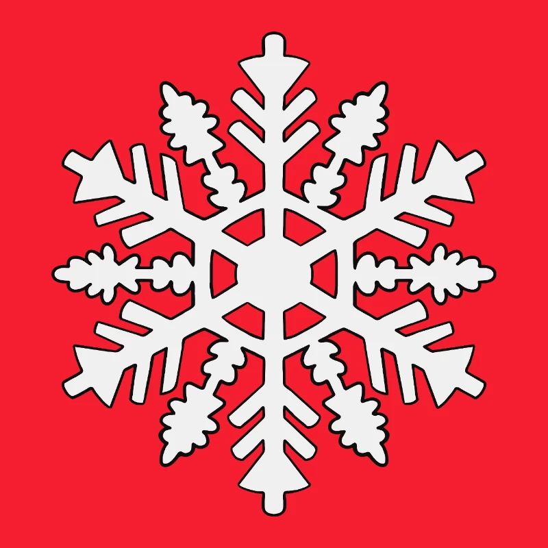 Schneeflocken-Silhouette
