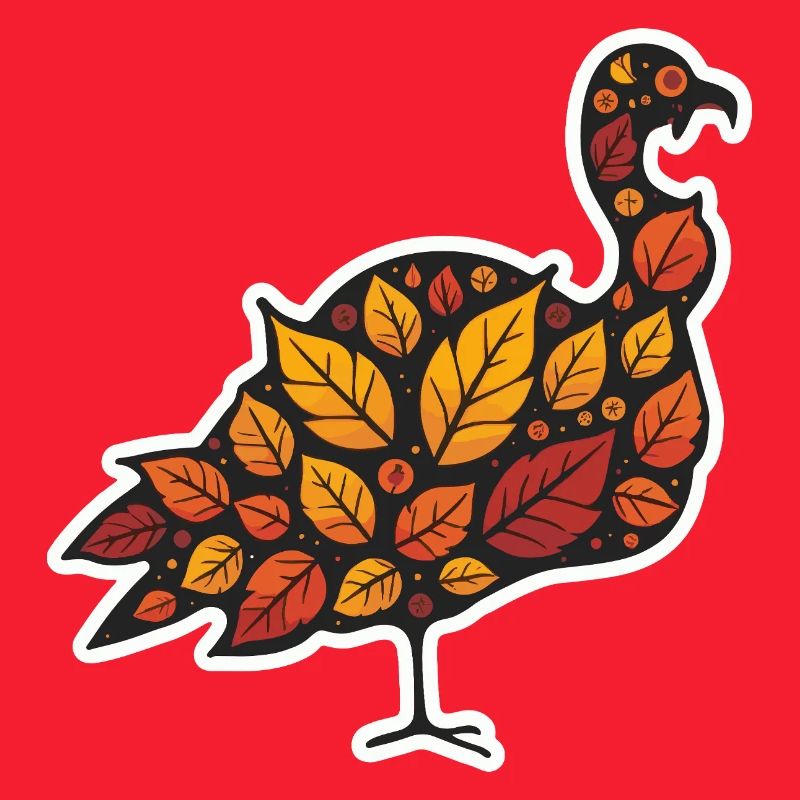 Herbstblatt Truthahn