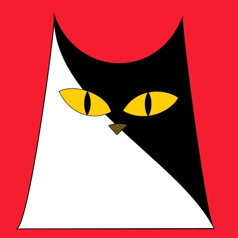 Katze mit gelben Augen